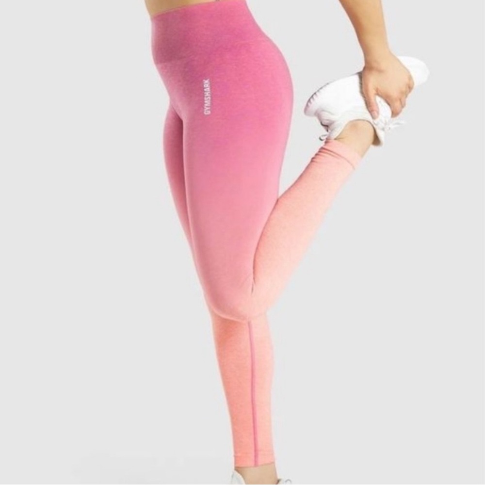 Gymshark Ombré Leggings, Pink and Orange